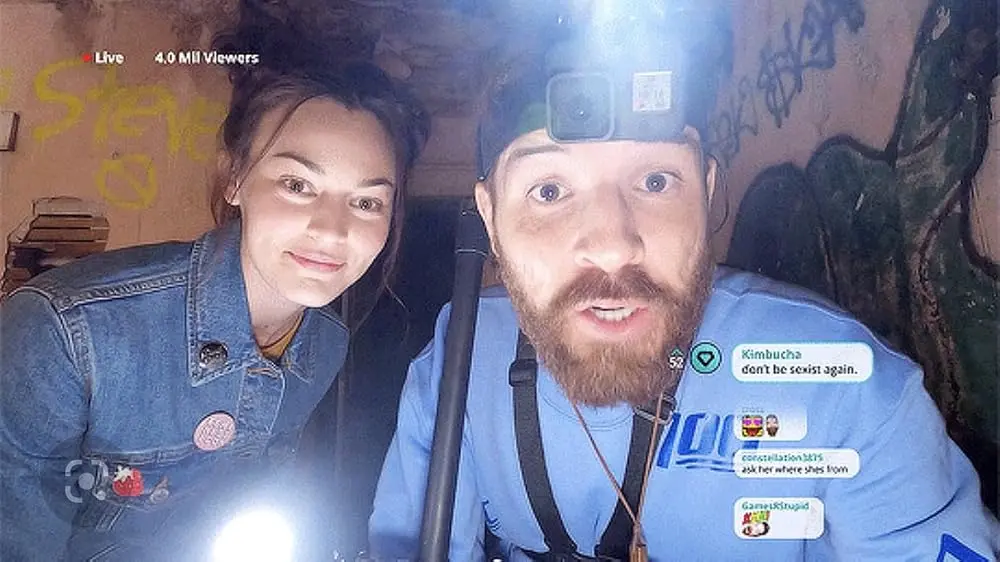 Shawn and Chrissy livestream together inside Death Manor in Deadstream 2022