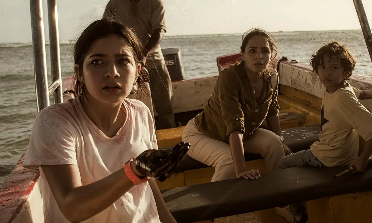 Audrey discovers oil contamination while traveling to the rig in The Black Demon 2023