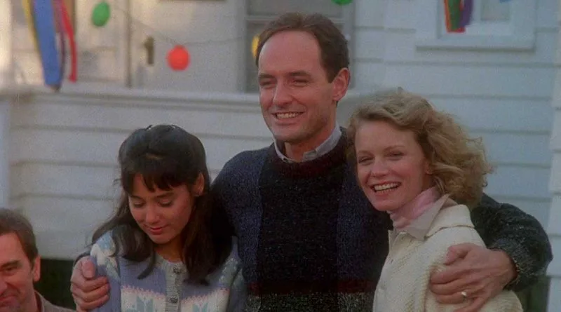 Jerry and Stephanie at the neighborhood barbecue in The Stepfather 1987