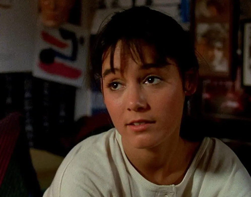 Jill Schoelen as a suspicious Stephanie in The Stepfather 1987
